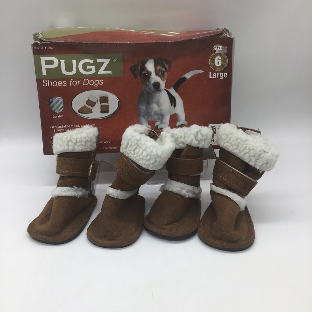 Pugz Shoes For Dogs By Hugs Pet Products Sz. 6 - Large Item 11003 NEW